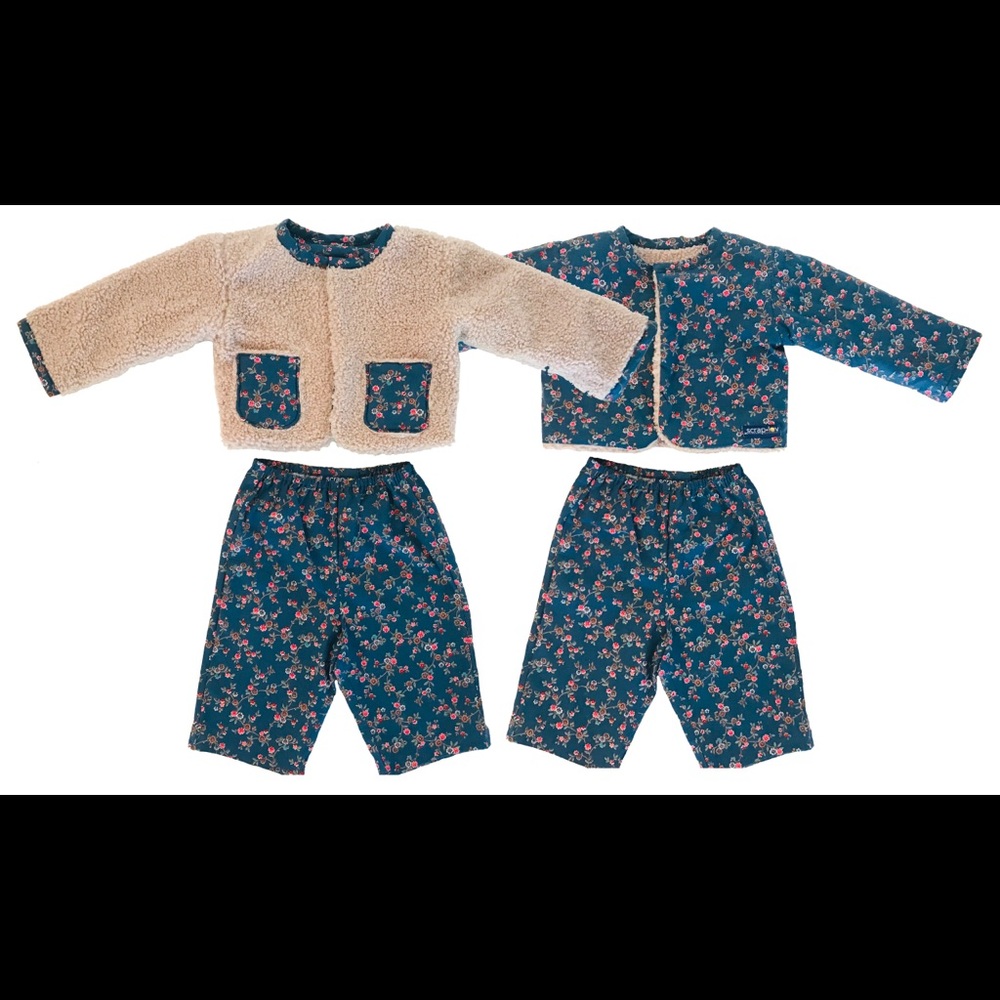 Cozy Reversible Fleece Set